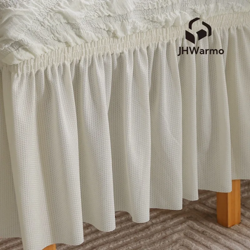 2024 Autumn Winter Thickened Elastic High-end Chair Cover Solid Color Non-slip All-inclusive Dining Table Backrest  Seat Cover