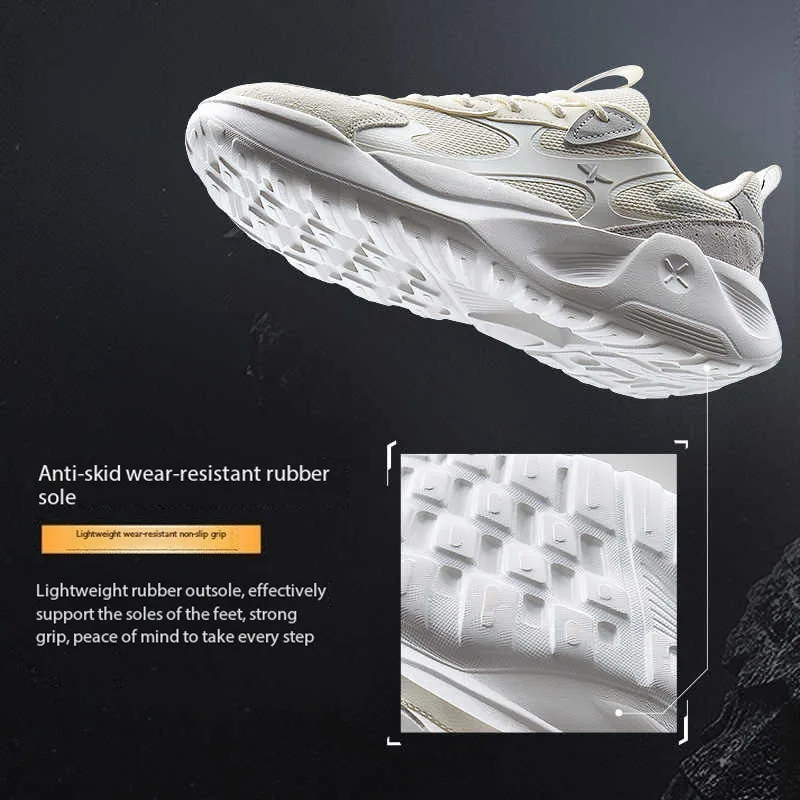 Xtep Starfall Lite Casual Shoes For Women 2025 Spring Lightweight Sports Shoes Cozy Everyday Thick Sole Sneakers 875118320018