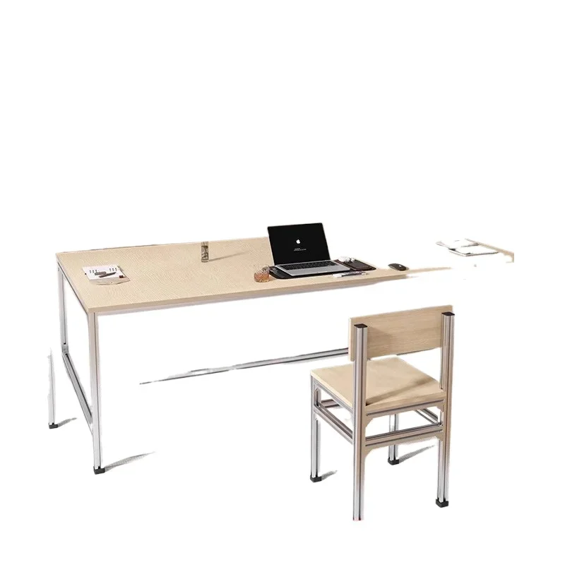 Birch table and chair combination simple conference table work computer table