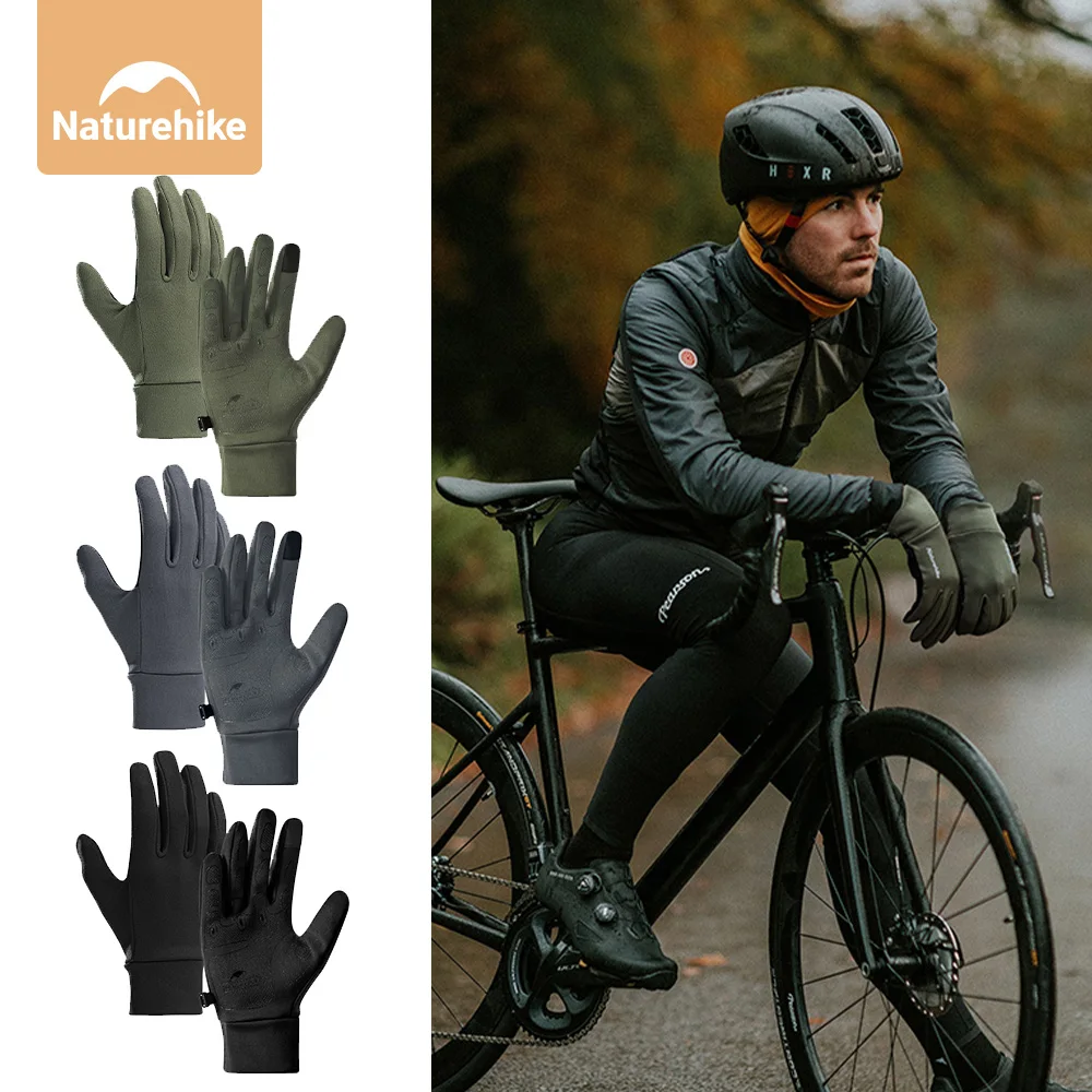 

Naturehike Winter Cycling Running Sports Glove Touch Screen Anti-skid Gloves GL10 Hiking Gloves Men Outdoor Ultralight Portable