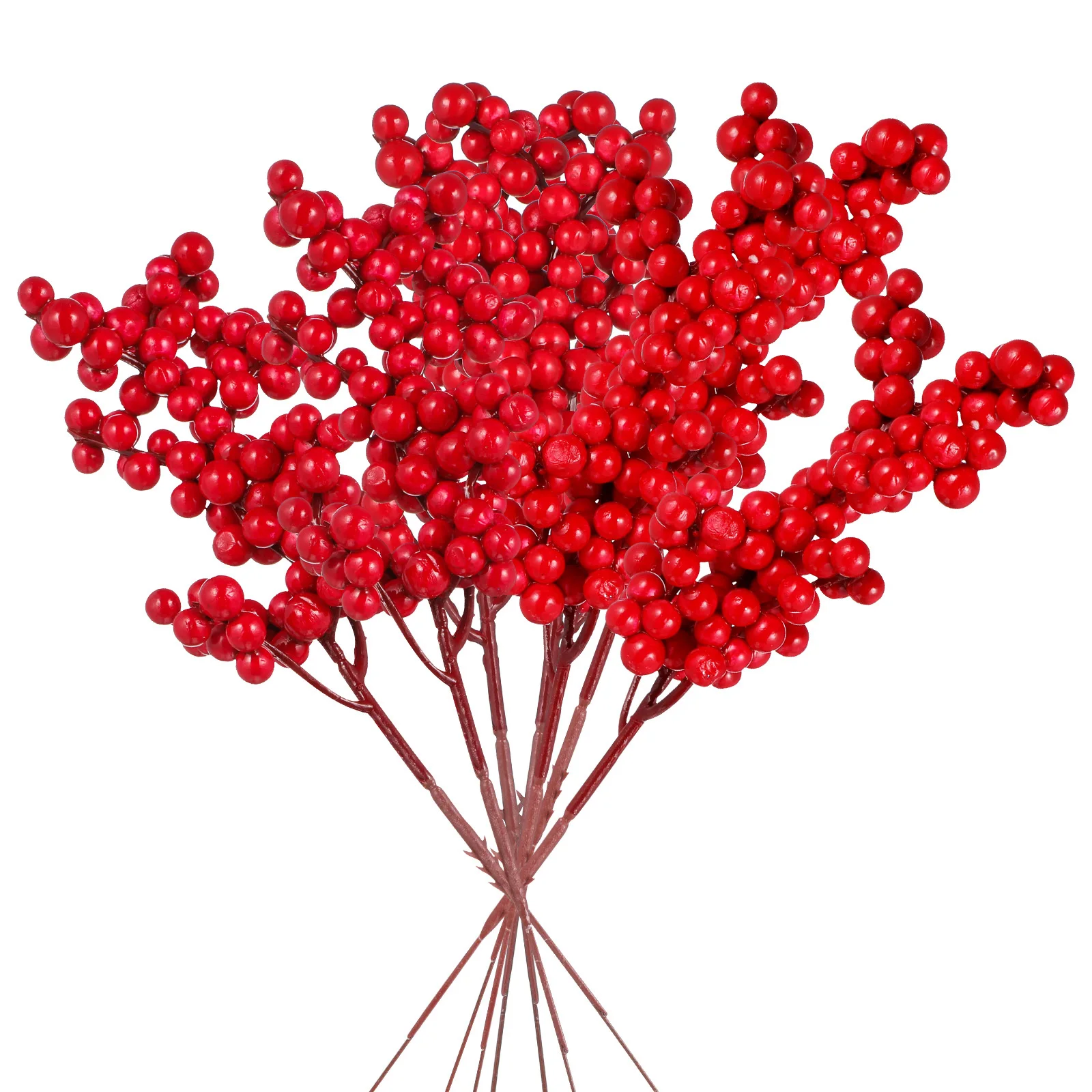 

10pcs Artificial Berries For Christmas Wedding Party Decor Bouquet Centerpiece Diy Craft Festive Home Decoration