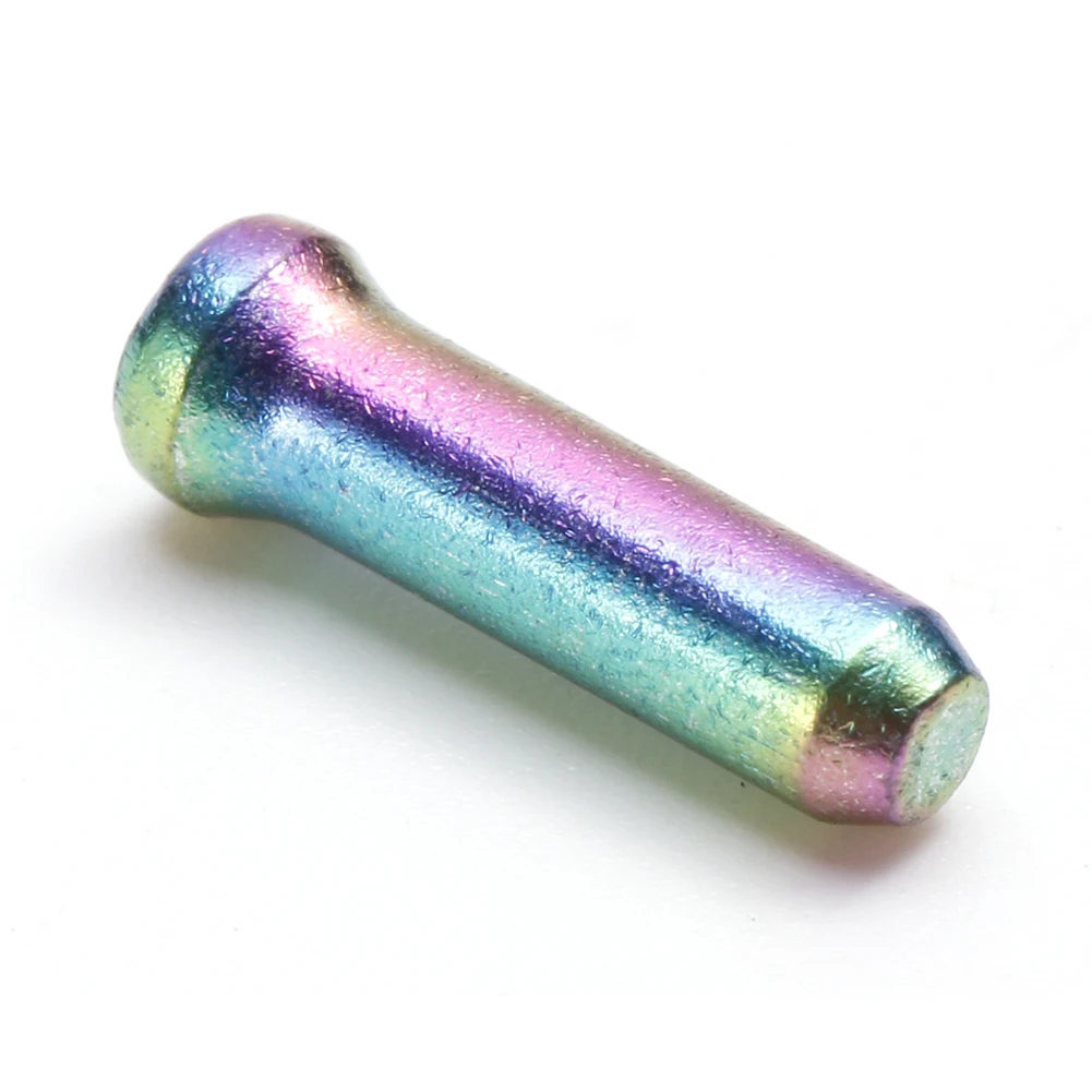 20 قطعة دراجة كابل فرامل يد نصائح سبائك الألومنيوم اللون الفرامل شيفتر كابل داخلي نصائح استبدال أجزاء معدات ركوب الدراجات #4