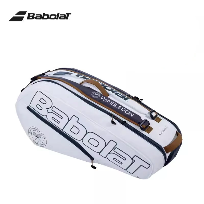 Original Babolat Tennis Bag Wimbledon RAFA Tennis Bag RH6 RH12 Tennis Racket Bag With Shoe Compartment Tennis Sports Backpack