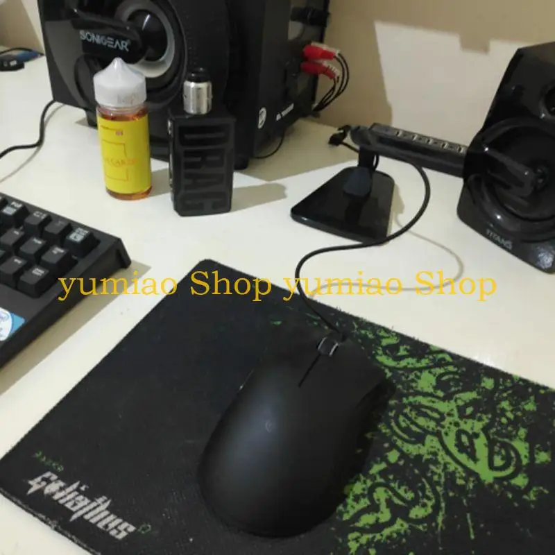 587B Mouse Bungee Wire Holder Gaming Mouse Cord Clip Management Fixer Holder