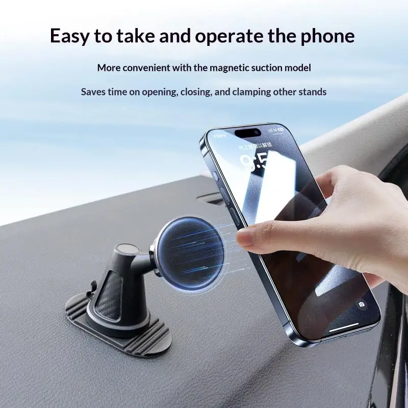 Car Phone Holder Base 360 Degree Rotation Adhesive Mount Ball Head For Dashboard Curved Flat Surfaces