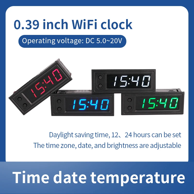 Wifi electronic digital Nixie tube clock module movement small intelligent networking network automatic time synchronization