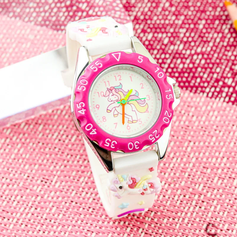 Cute Pony Watch Little girl cartoon animal electronic watch casual children's school time watch