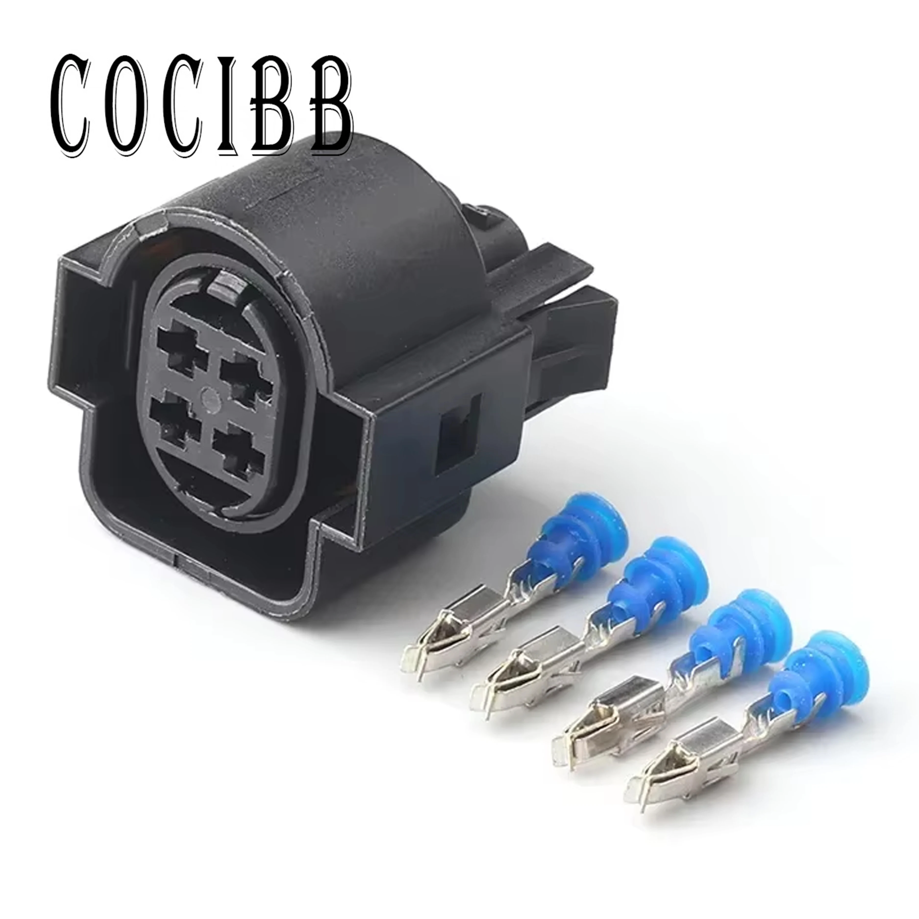 

1 Set 4 Pin 3.5 MM Car Light Lamp Socket Automotive Waterproof Wire Female Male Connector Plug For Audi 1H0973734