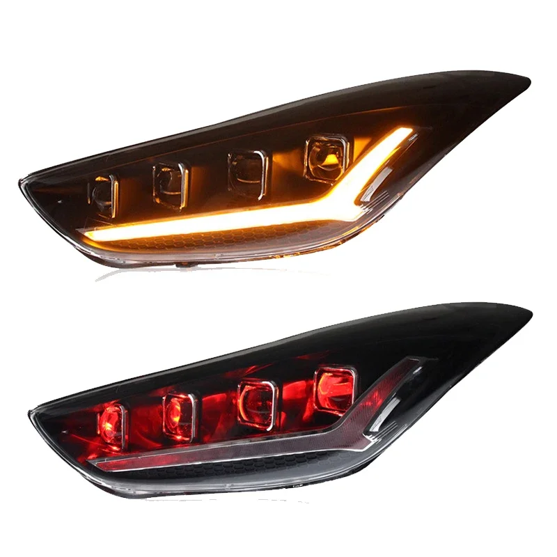 Headlamp 4 LED Lens 2011 2012 2013 2014 2015  Headlights