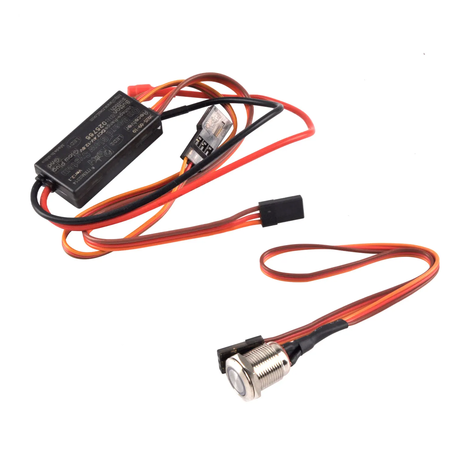 RCEXL 2214 On Board Glow System for Nitro Engine New Version with Heat Sink, Red Spring Circlip 2.45mm Hole for RC Plane