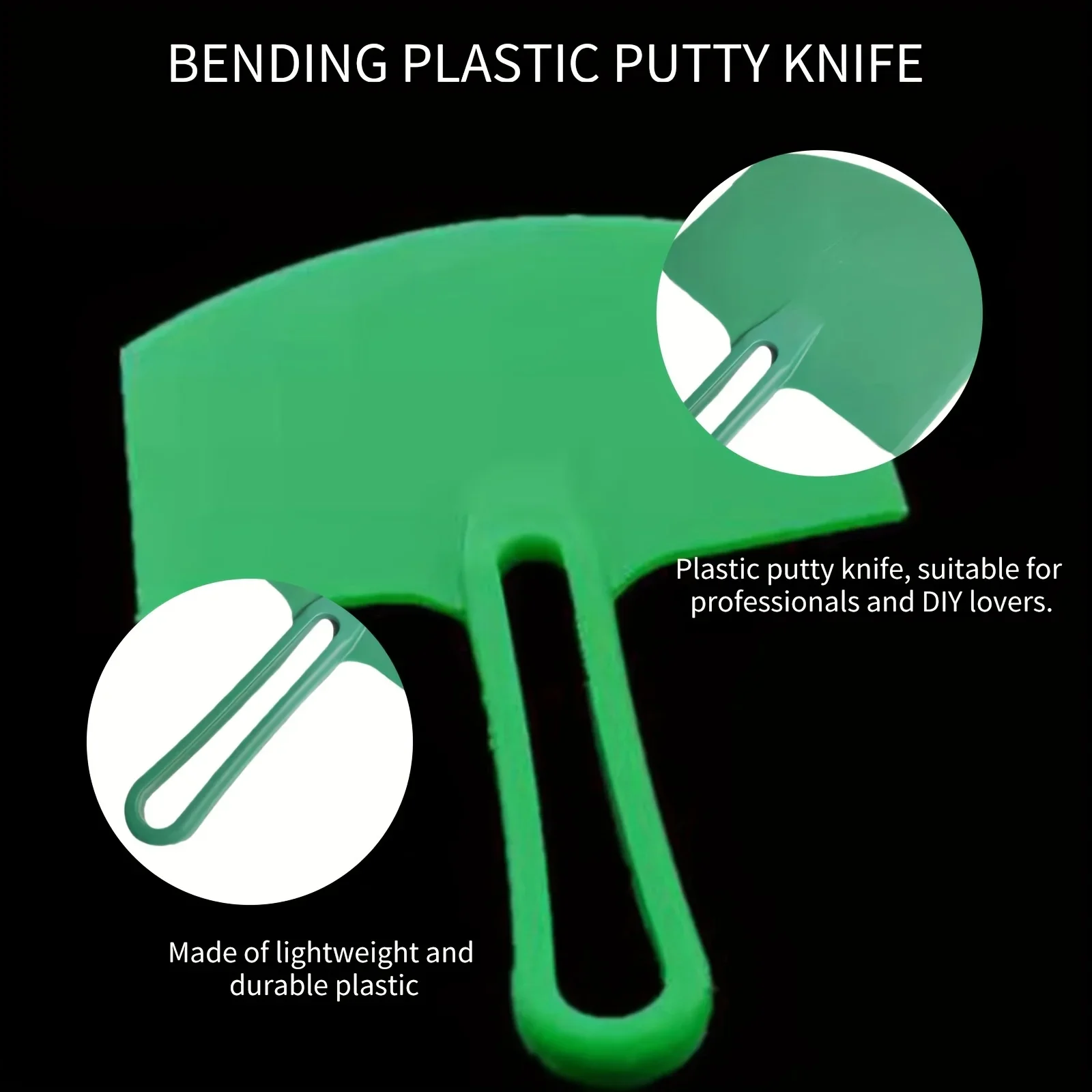 1PCS Paint Squeegee Spatula Curved Plastic Putty Knife Feeder for Decal Wallpaper Baking Wall Car Putty Touch Up Paint Tools