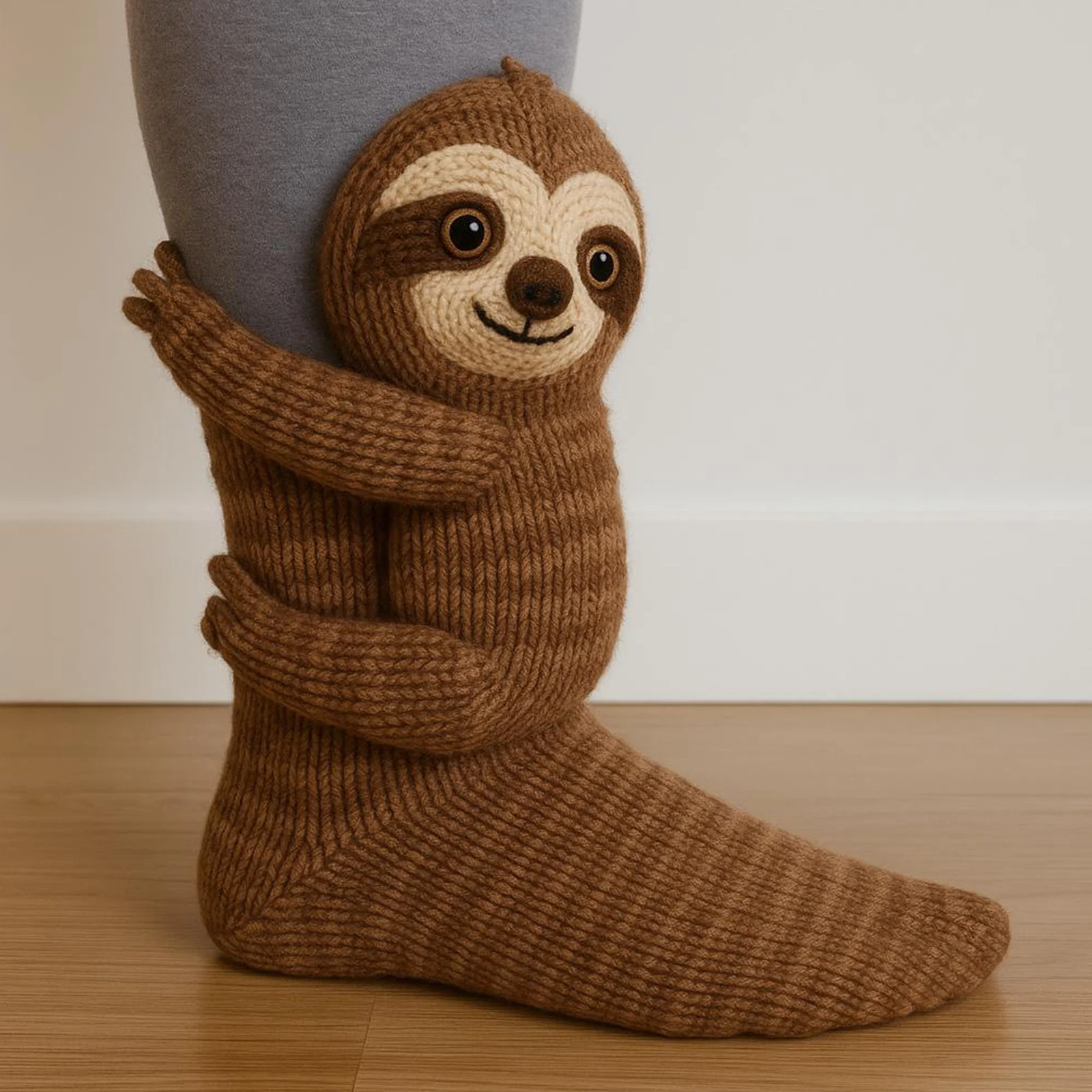3D Knitted Animal Cute Socks Cozy Fuzzy Thick Warm Plush Kawaii Socks for Women Teens Kids Home Winter Holiday Christmas Gift view 2