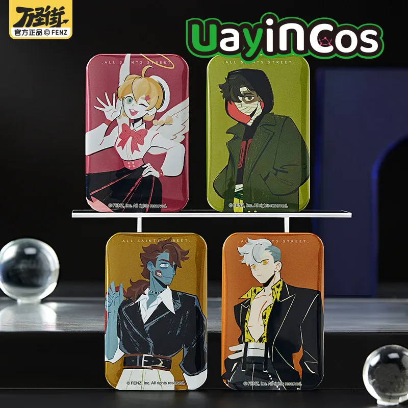 

В наличии: Оригинальные значки-броши из жести All Saints Street, модные аксессуары, серия Trendy Fashion, игрушки для детей, аниме и игры