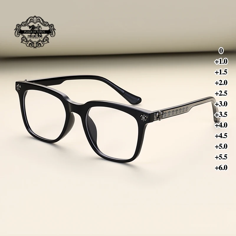 

0 To +6.0 Classic Brand Fashion Anti-Blue Light Reading Glasses Ultra-Light Eye Protection Readers Eyewear Unisex Blocking Glass