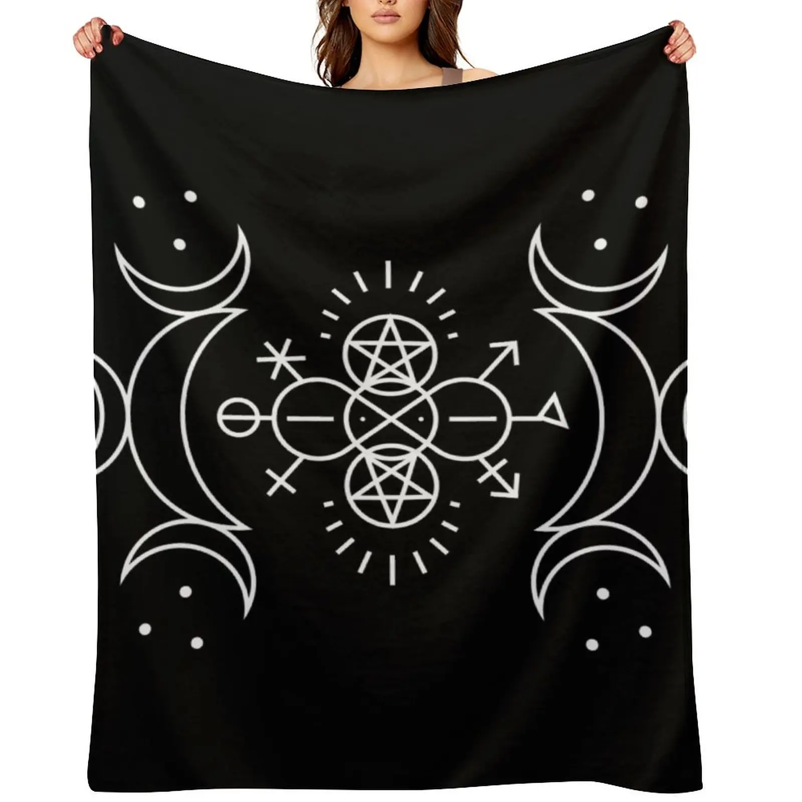 

Gender Diversity Sigil Throw Blanket wednesday Luxury Designer Heavy Blankets