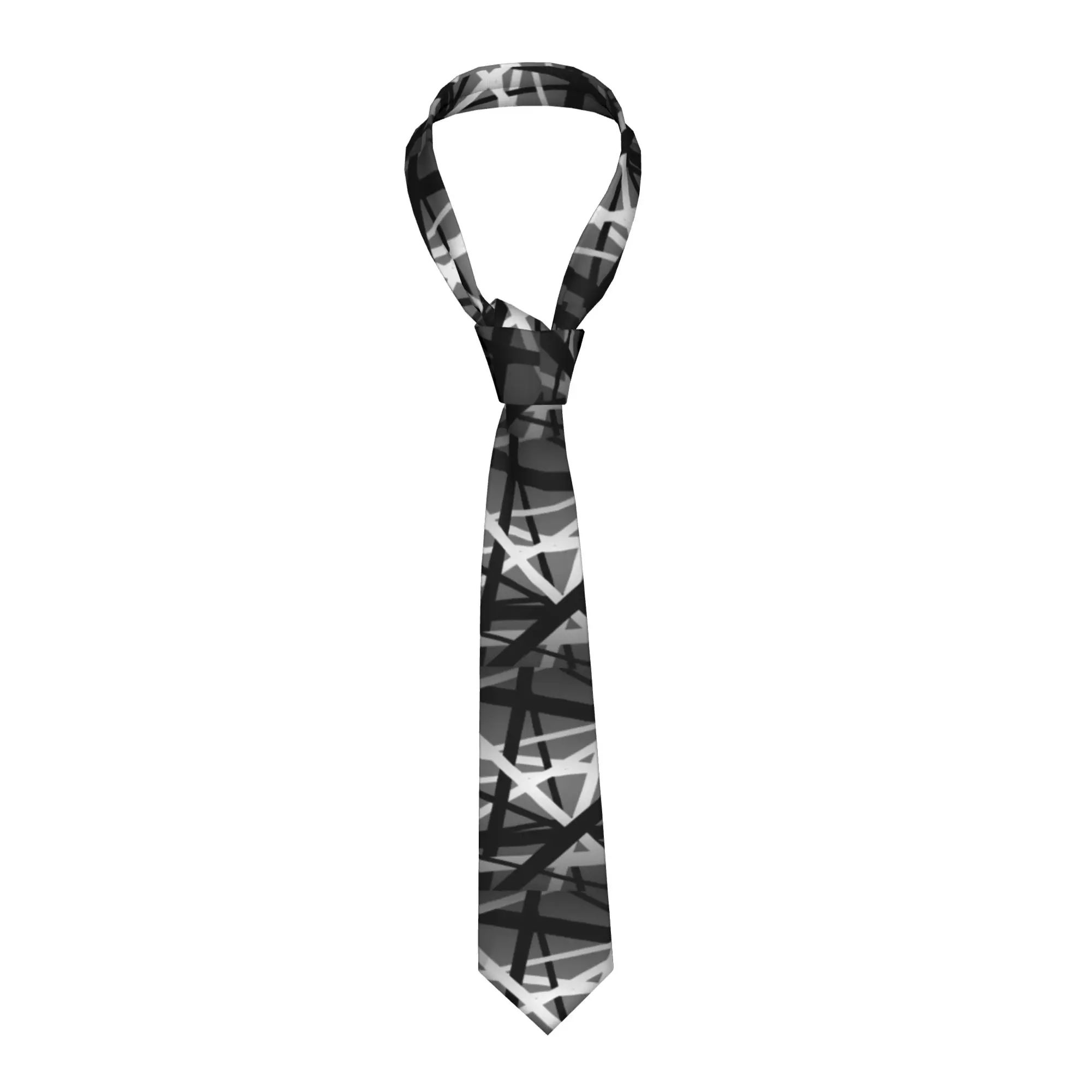 Corbata para hombre Van Halen gris con diseño náutico, corbata informal novedosa con patrón para cosplay, accesorios de corbata de calidad para fiestas