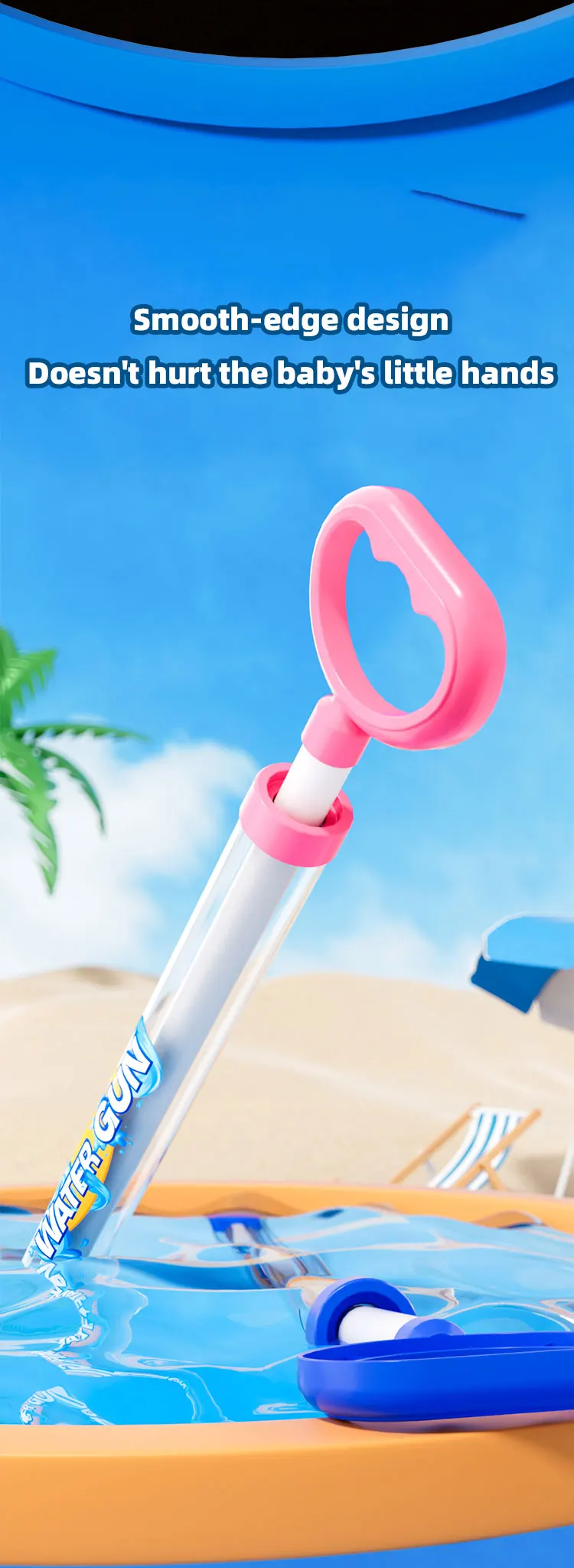 3-teilige Wasserpistole zum Spielen im Wasser, Spielzeug für den Strand, Kinder-Wasserpistole, Party-Wasserpistole, schwimmende Wasserpistole – Detail 8