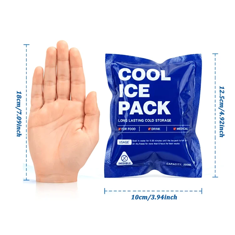 10 Stück Wiederverwendbare Kühlpacks für Lunchboxen, 24 Stunden Kälteerhaltung, Camping-Kühlblätter, Gefrierpacks für Lebensmitteltransport – Detail 10