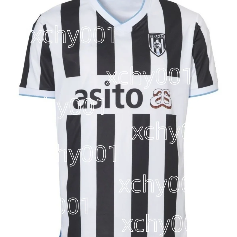 Season Hercules Almelo Home Men Women's Football Shirts Breathable Quick Drying T-shirts Short Sleeved Clothing Family Kids Tees
