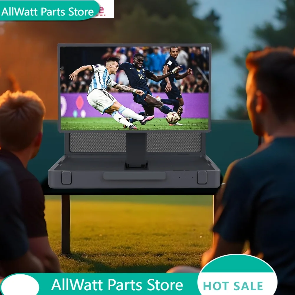 27 Inch Portable Smart Interactive  Android 13 Touch Screen Carrying Case TV Watch Football Matches