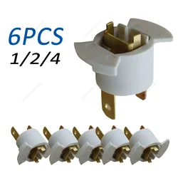 1-6PCS Headlight Bulb Socket Classic Colors Simple Enduring H1 Halogen Holder for Honda CR-V 05-06 Prelude 1997-2001 33116SD4961