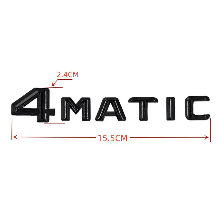 ABS Car Trunk Letters Emblem 4MATIC 4 Matic Badge Sticker Accessories For  GLC GLE GLS CLA CLS A B S C E GLA GLB Class
