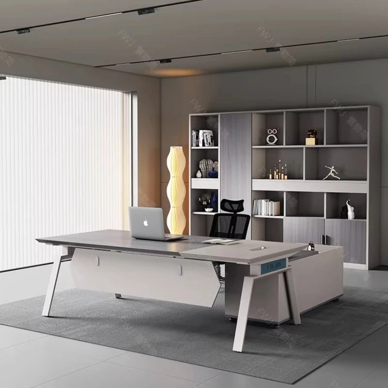 Simple and Modern high end fashion office table Computer desk Room desks furniture workstations office furniture