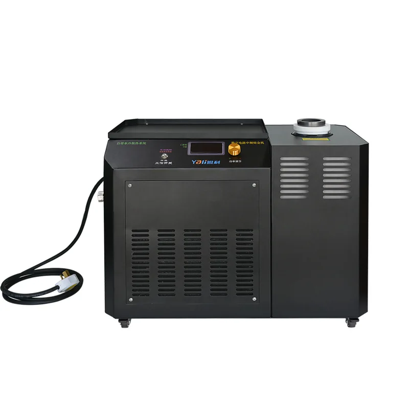 Pequeño horno de fusión de oro integrado refrigerado por agua máquina de calentamiento por inducción de alta frecuencia media