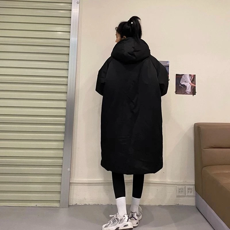2024 New Winter Women Parkas Coat Thick Warm Mid-length Cotton-padded Jacket Women's Winter Korean Sports Style Jackets Outwear