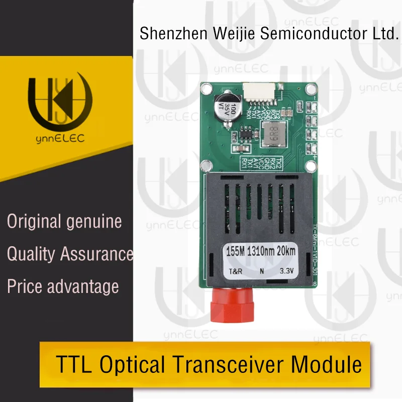 

Sky/Ground TTL Optical Transceiver Module -1-Channel Video TTL to Fiber Converter (DC5.5-26V) | Stable LongDistance Transmission