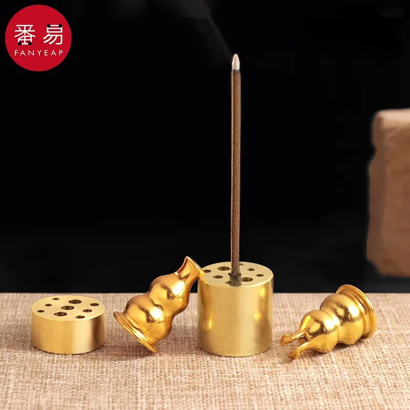 Incense plug A1P49-incense seat gourd simple dualP49-purpose nineP49-hole plug zen incense plate incense holder mini incense