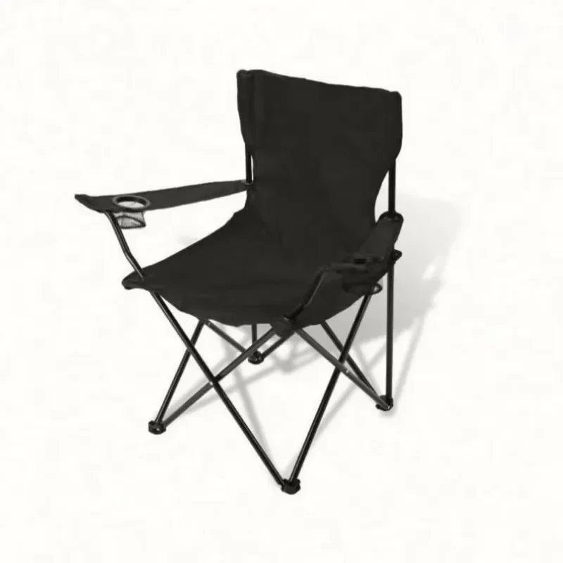 Custom Logo Promotional Portable Folding Beach Camping Chair Outdoor Picnic Fishing 600D Oxford Cloth Steel Lightweight Silk