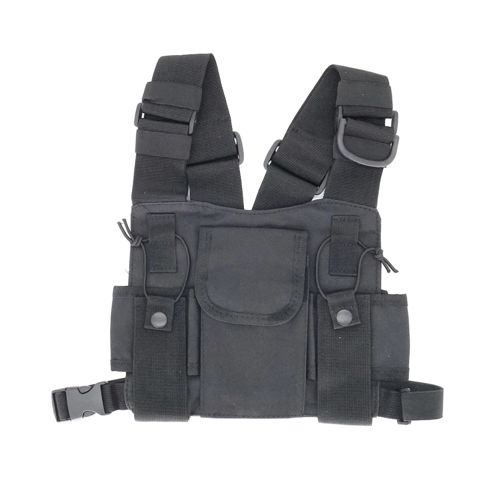 

Harness Chest Front Pack Bag Pouch Holster for Baofeng UV-5R UV-82 BF-888S TYT Motorola ICOM Walkie Talkie Radio