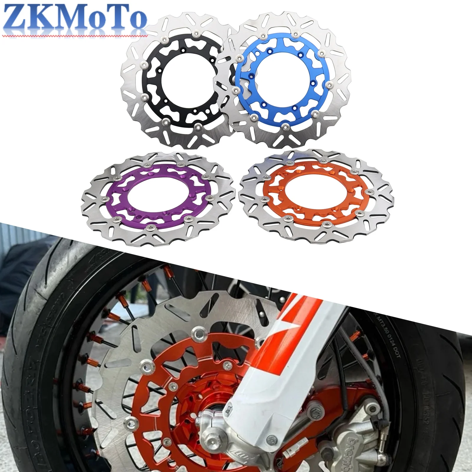 

Плавающий диск переднего тормоза мотоцикла 320 мм для GasGas EX EC MC EXF ECF MCF 125-450 для Husqvarna FE TE FC TC TX FX 2014-2023