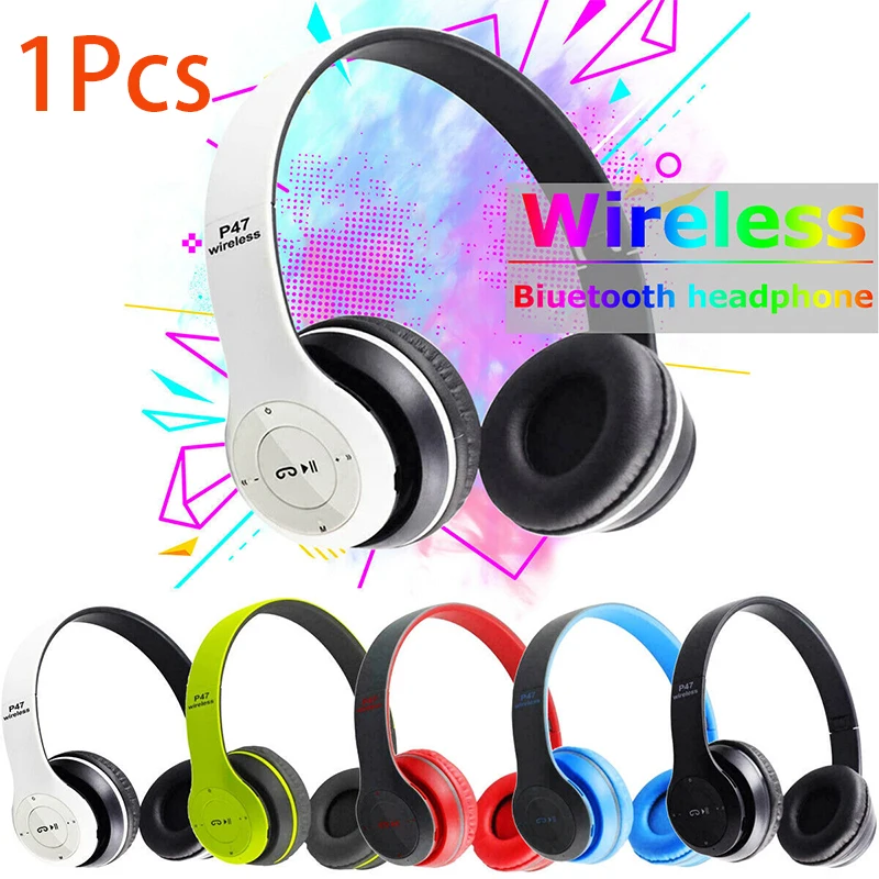 

Handsfree Wireless Noise Canceling Headphone Earphone P47 Bluetooth Headset