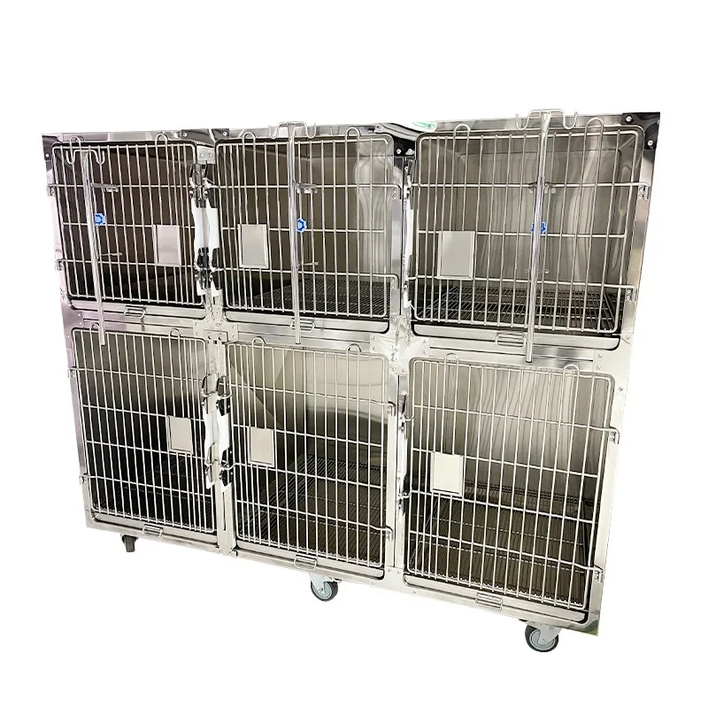 

304 Stainless Steel Animal Clinic Pet Room Dog Cages Stainless Steel Hospital Cage