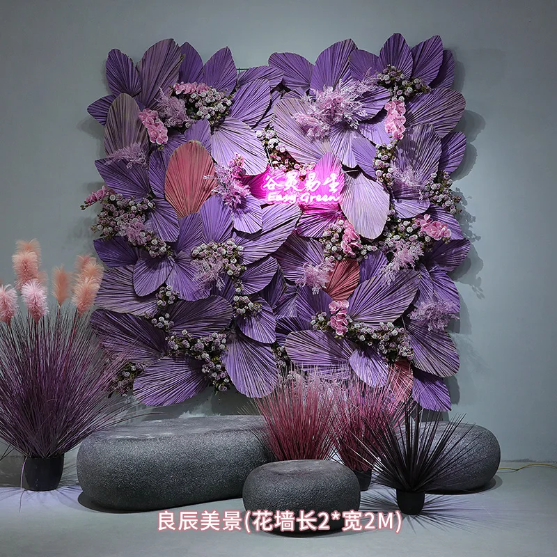 

Background Wall Internet Celebrity Simulation Plant Wall Wedding Hotel Photography Door Wall Show Window Decoration