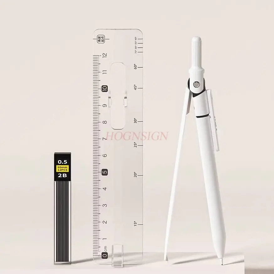 3pcs/set Compass Pen Set Compass Exam Drawing Stationery Multi functional Compass