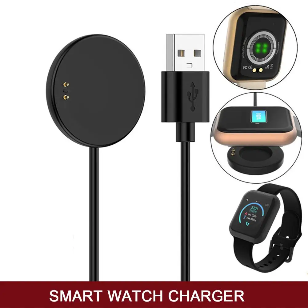 USB-Ladekabel für 2 Uhr Smartwatch Magnet fuß 100cm Ersatz kabel Ladestation n1g3