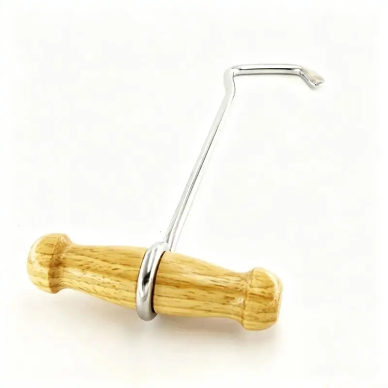 31BE Tall Boot Dressing Hook with Handle and Metal Pull Hook, 20.3 Daily Pull-On Helper with Tone for Daily Use