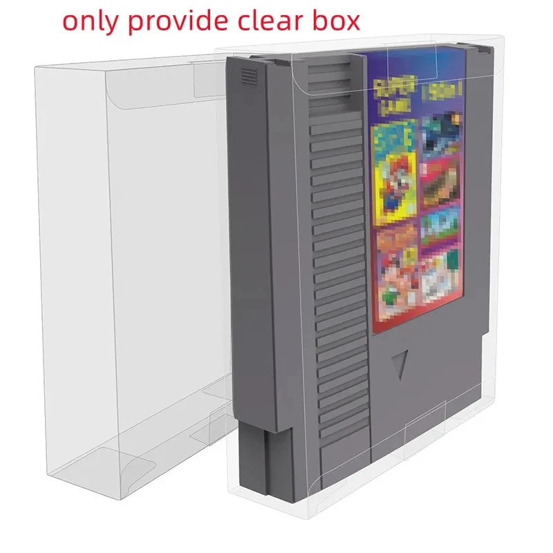 500pcs Plastic PET Clear Protector Cover Box Case For NES Game Protector