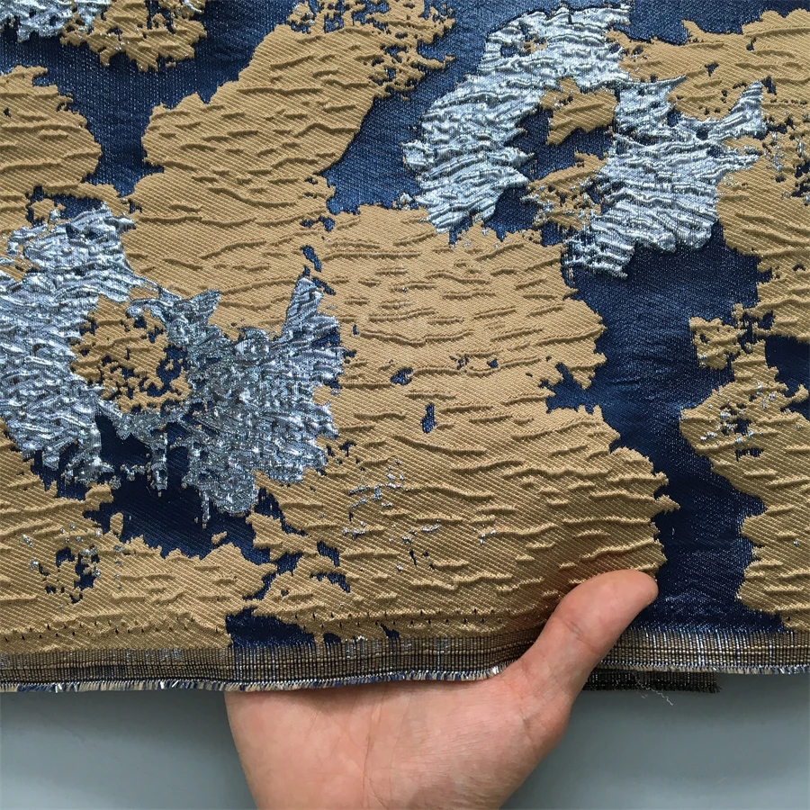 SJD LACE French Brocade Lace Fabric African Jacquard Gilding Lace 2025 Latest Nigerian Damask Lace Material For Women Dress 4188