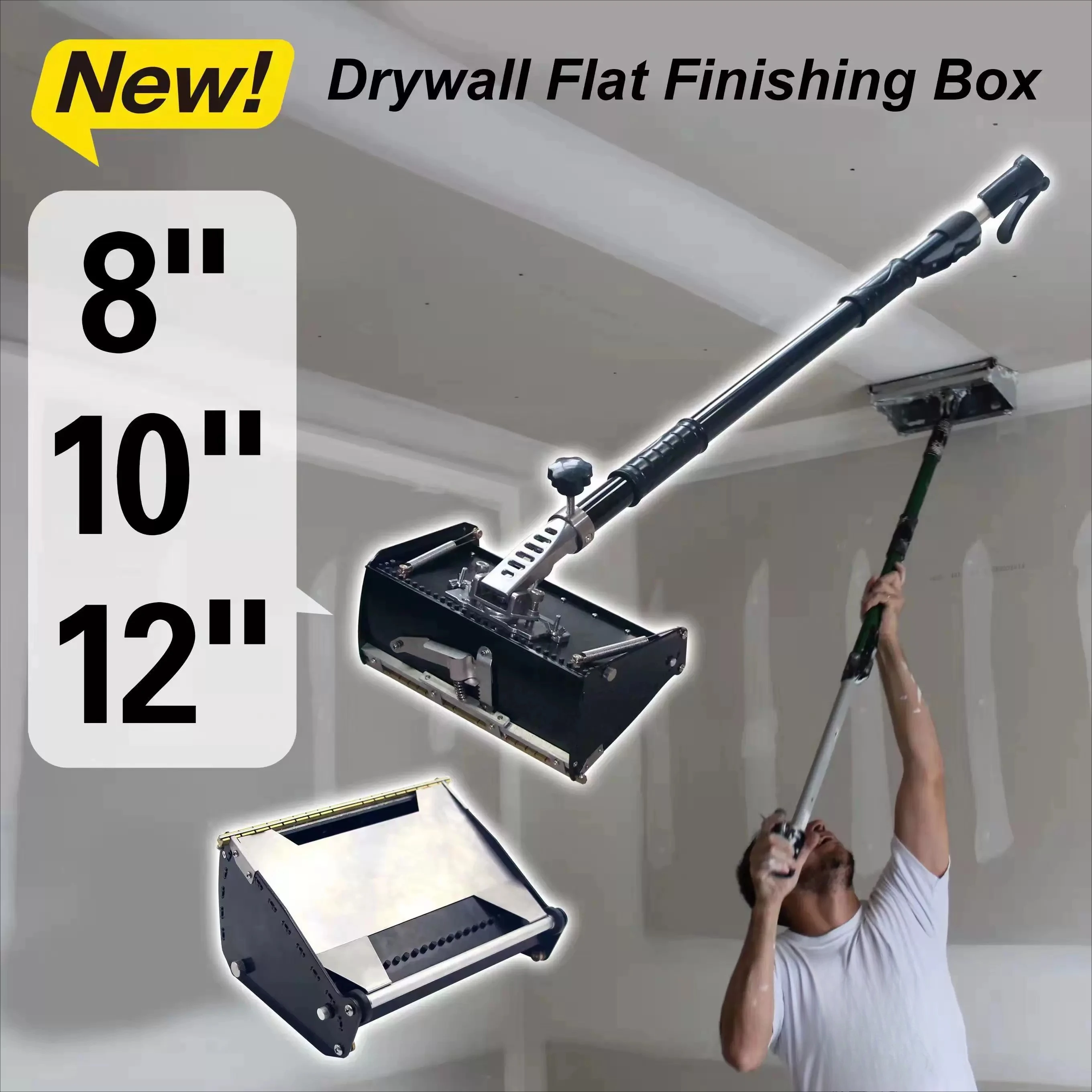 Putty scraper 8-12 inch putty scraping artifact putty large scraper foreign invention telescopic rod scraping plaster machine