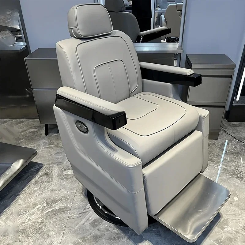 A  Barber Shop Hair Care Chair for Hair Salon-Head Electric Hair Care Chair Beauty Salon Facial Repair Can Be Put down Seat