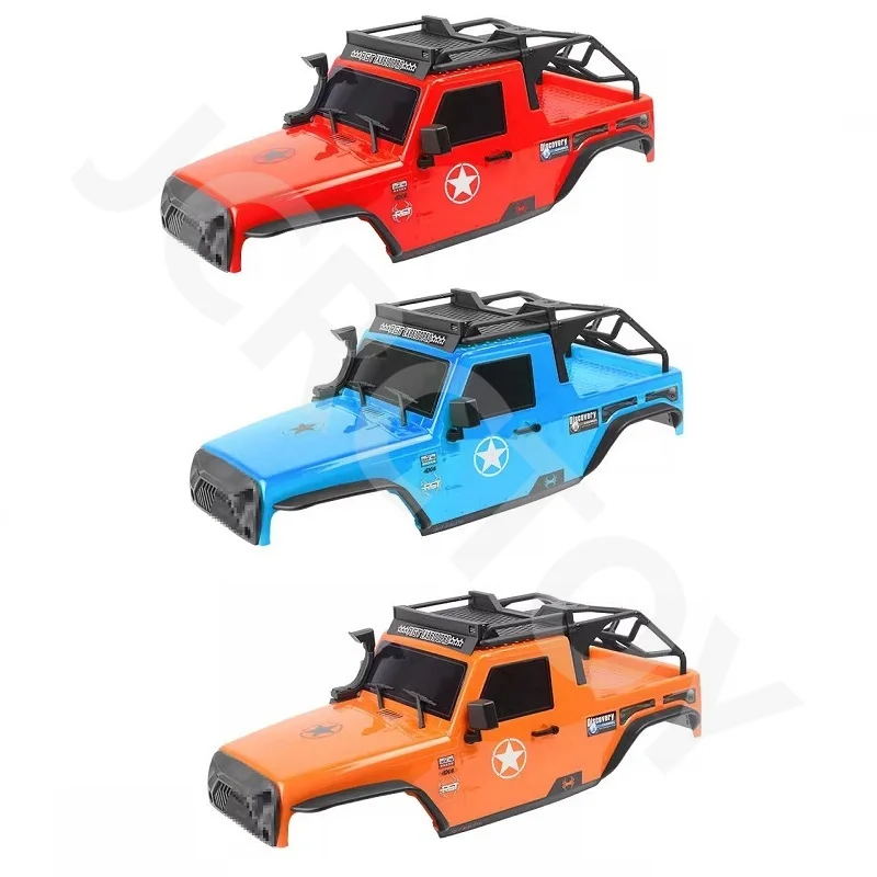 

RC 313MM Wheelbase R86157 PC Painted Body Shell w/ Roof Rack &Roll Cage For 1/10TH Rock CRUISER 86100 PRO CRAWLER Spare Parts