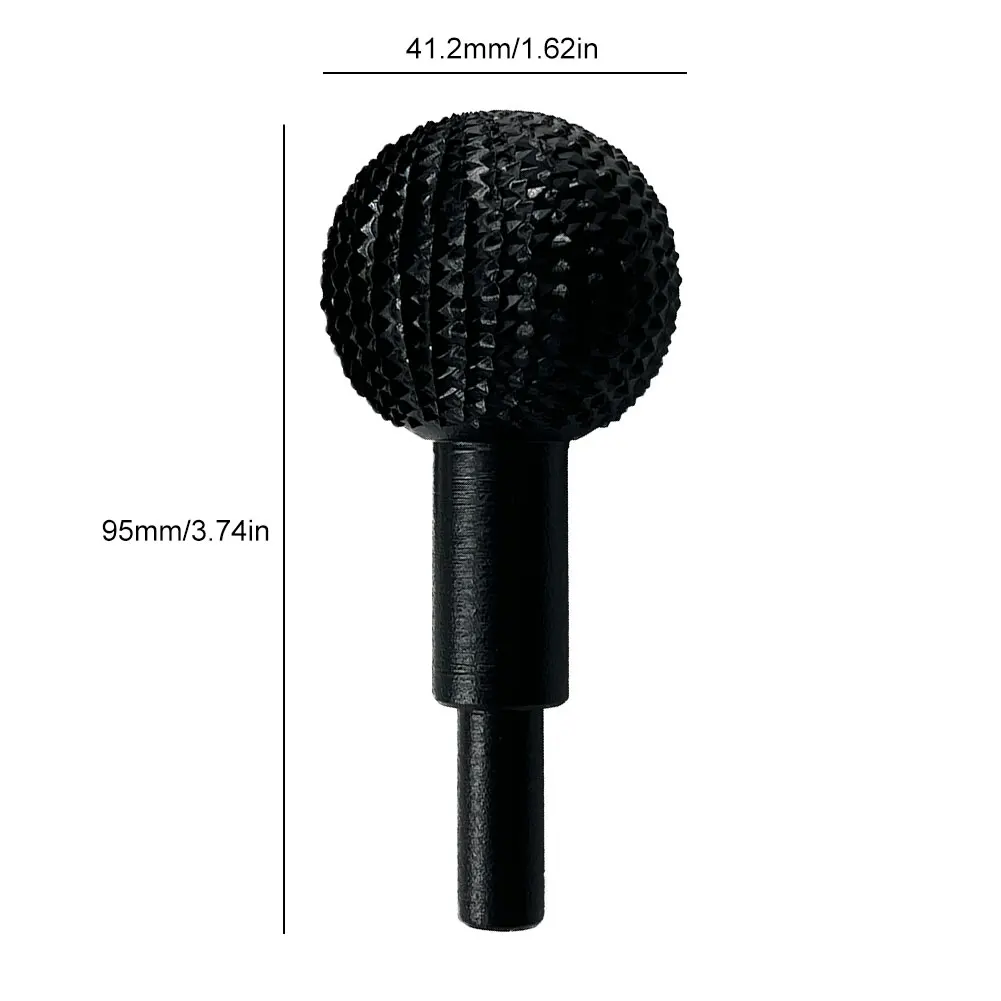 Bava rotante a sfera in carburo con sfera estrema da 41,2 mm per intaglio del legno, molatura, lucidatura, incisione