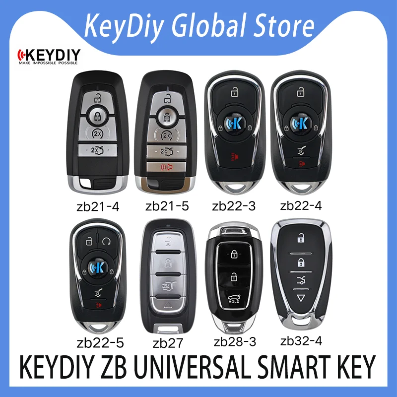 

10PCS KeyDiy 46/47/48/49/4A Keyless zb21-4 zb21-5 zb22-3 zb22-4 zb22-5 zb27 zb28-3 zb32-4 Universal smart key KD900/MAX/X2/KDX4