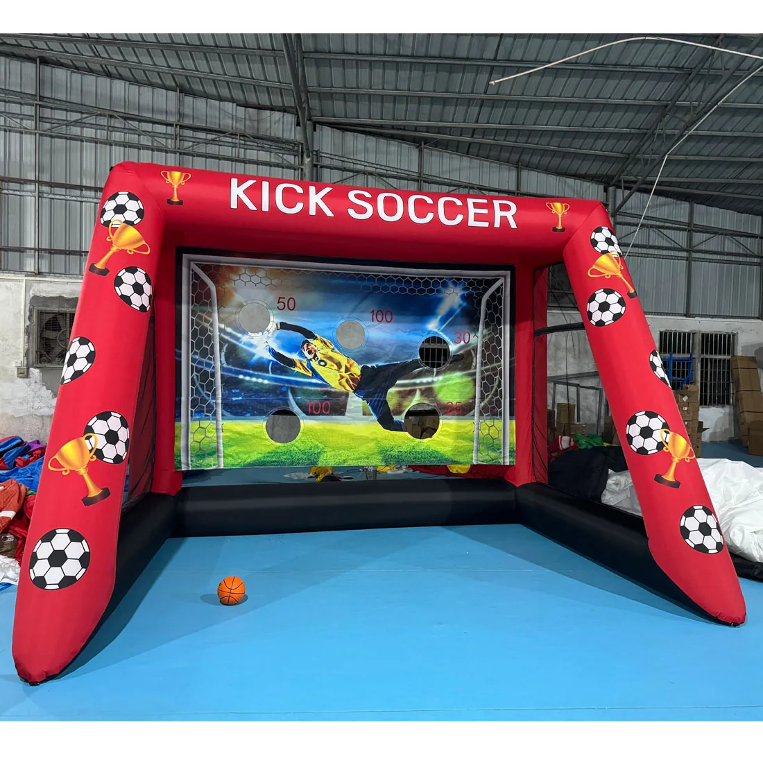 

Новая забавная надувная игра для пенальти, футбольная игра для бросания футбола, надувная футбольная мишень, игра для стрельбы