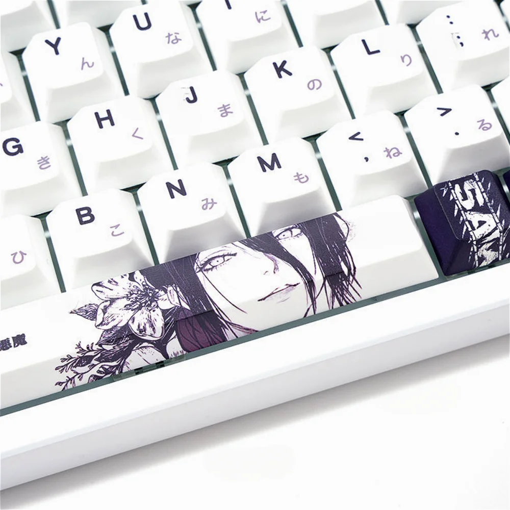 138 Keys 3.0 Lace Anime Keycaps Cherry PBT Japanese Personalized Keycaps for Mx Switch Mechanical Keyboard Wooting Mega Lion ATK
