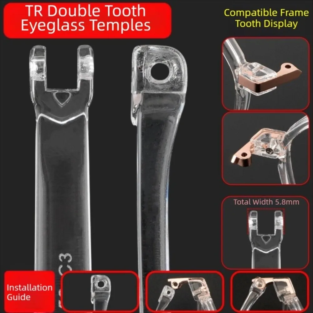 

High Quality Transparent Glasses Arm Repair Tool Eyeglasses Replacement Leg Anti-Slip Spectacle Frame Eyewear Accessories